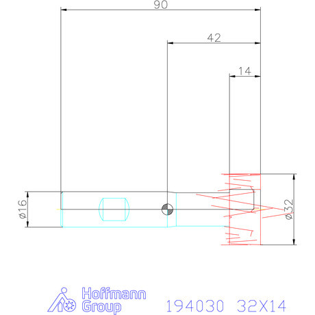 Garant T-horonymaró 32X14 mm