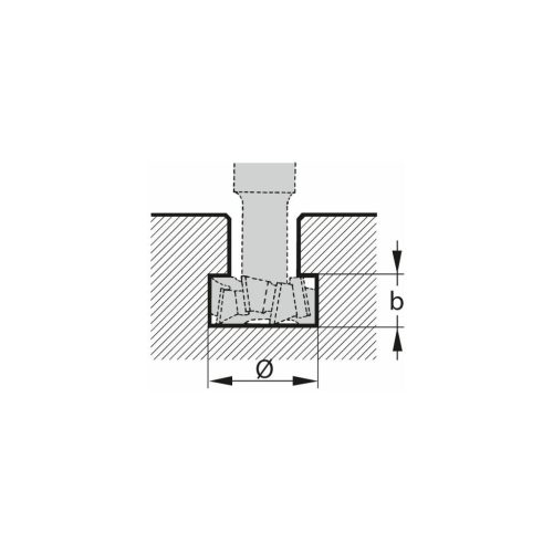 Garant T-horonymaró forgácstörős éllel 32X14 mm