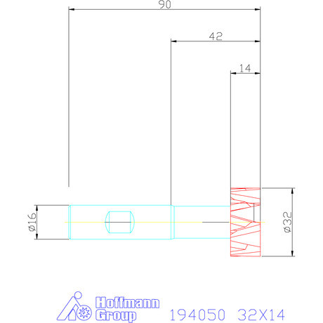 Garant T-horonymaró forgácstörős éllel 32X14 mm
