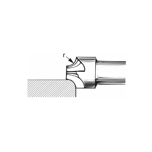 Garant Száras saroklekerekítő maró 12 mm