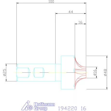 Garant Száras saroklekerekítő maró 16 mm