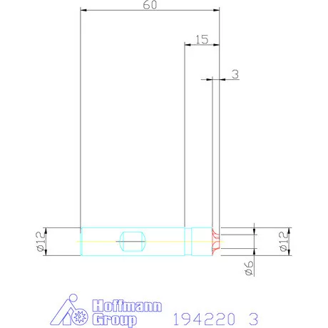 Garant Száras saroklekerekítő maró 3 mm