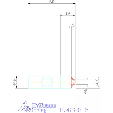 Garant Száras saroklekerekítő maró 5 mm