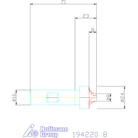 Garant Száras saroklekerekítő maró 8 mm