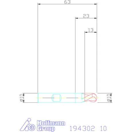 Garant Rádiuszmarók HSS-PM 10 mm