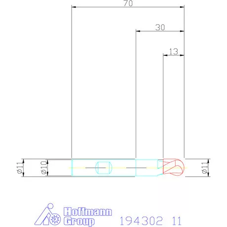 Garant Rádiuszmarók HSS-PM 11 mm