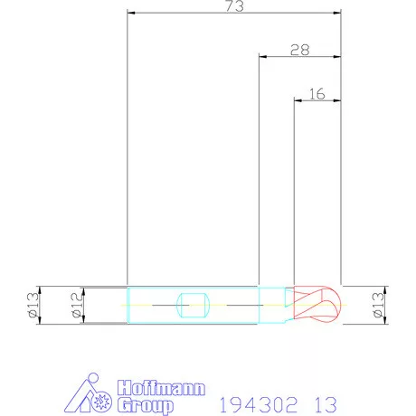 Garant Rádiuszmarók HSS-PM 13 mm