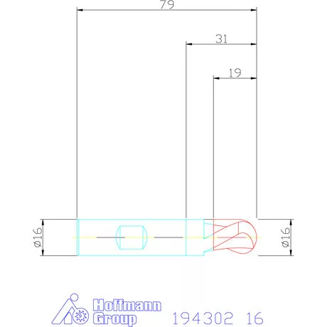 Garant Rádiuszmarók HSS-PM 16 mm