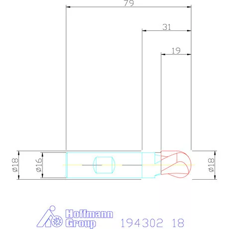 Garant Rádiuszmarók HSS-PM 18 mm