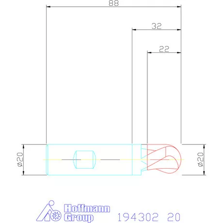 Garant Rádiuszmarók HSS-PM 20 mm