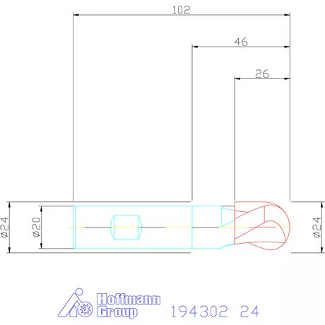 Garant Rádiuszmarók HSS-PM 24 mm