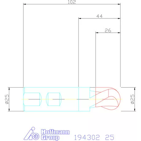 Garant Rádiuszmarók HSS-PM 25 mm
