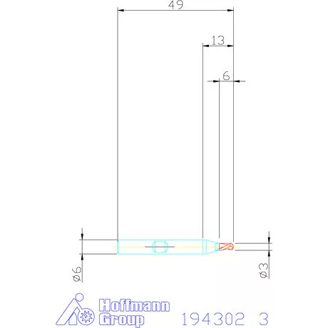 Garant Rádiuszmarók HSS-PM 3 mm