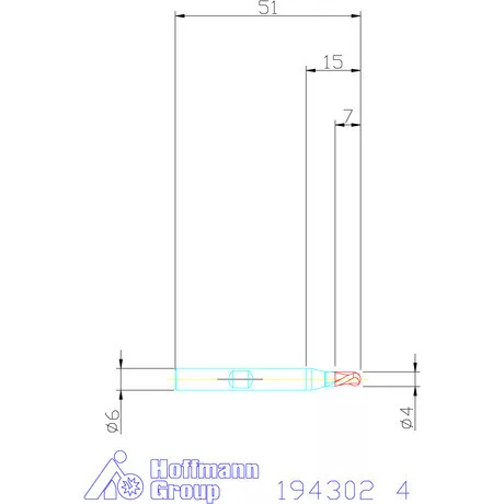 Garant Rádiuszmarók HSS-PM 4 mm