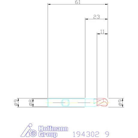 Garant Rádiuszmarók HSS-PM 9 mm
