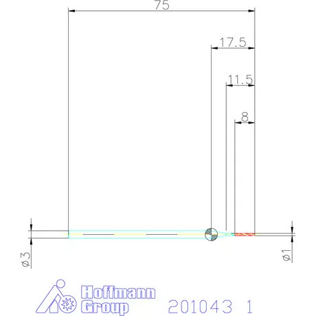 Garant VHM maró 1 mm