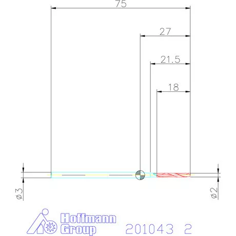 Garant VHM maró 2 mm
