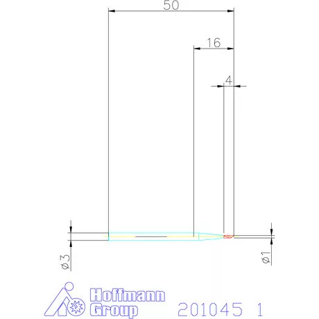 Garant VHM maró 1 mm