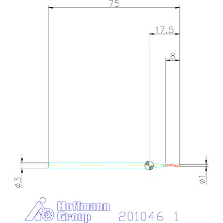 Garant VHM maró 1 mm