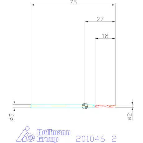 Garant VHM maró 2 mm