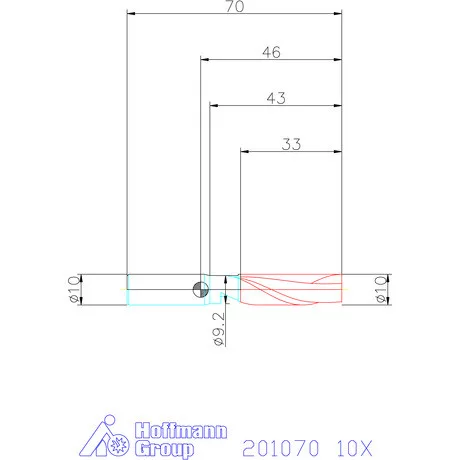 Garant Garant Master Alu VHM szármaró HPC 10X mm