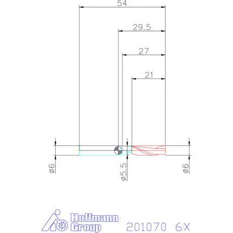 Garant Garant Master Alu VHM szármaró HPC 6X mm