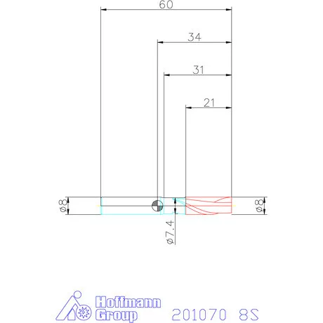 Garant Garant Master Alu VHM szármaró HPC 8S mm