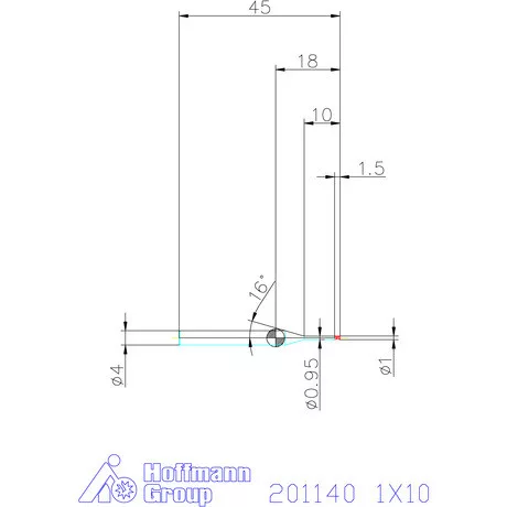 Garant VHM mikromaró 1X10 mm