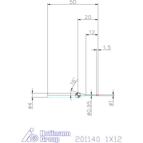 Garant VHM mikromaró 1X12 mm