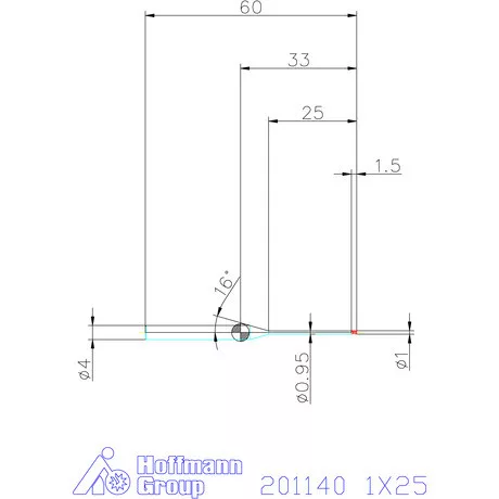 Garant VHM mikromaró 1X25 mm