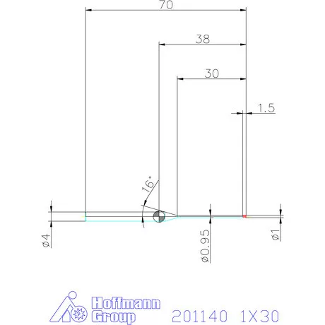 Garant VHM mikromaró 1X30 mm