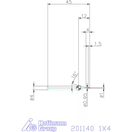 Garant VHM mikromaró 1X4 mm