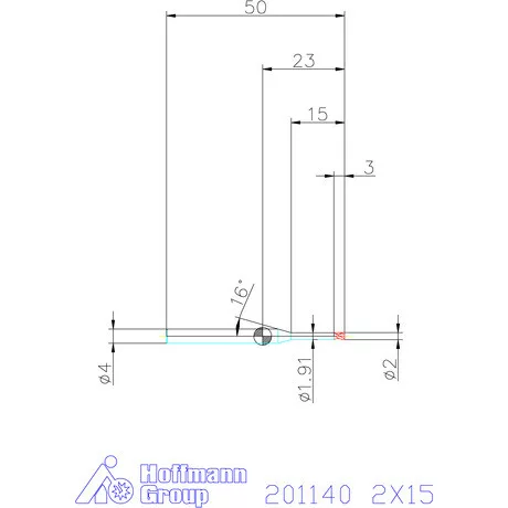 Garant VHM mikromaró 2X15 mm