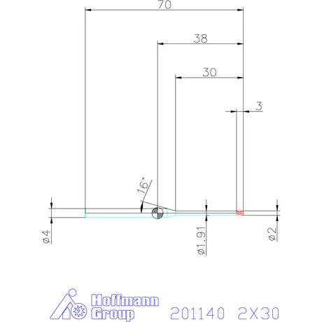 Garant VHM mikromaró 2X30 mm