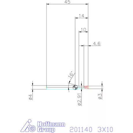 Garant VHM mikromaró 3X10 mm