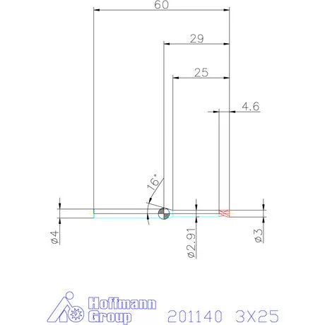 Garant VHM mikromaró 3X25 mm