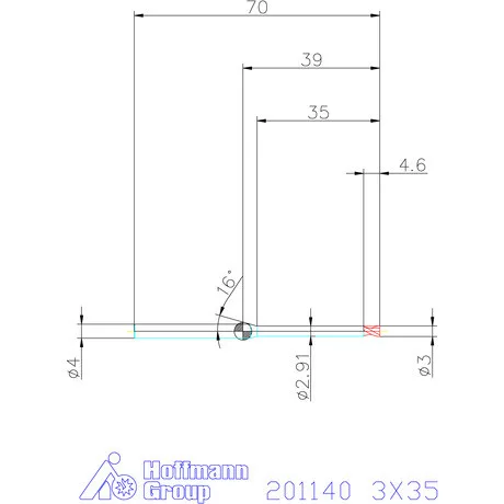 Garant VHM mikromaró 3X35 mm