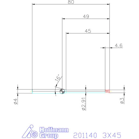 Garant VHM mikromaró 3X45 mm