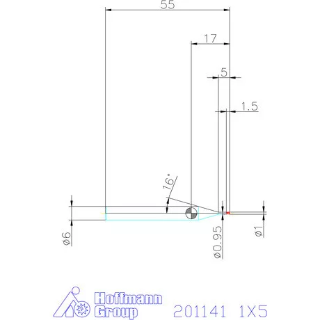 Garant VHM-mini-maró 1X5 mm