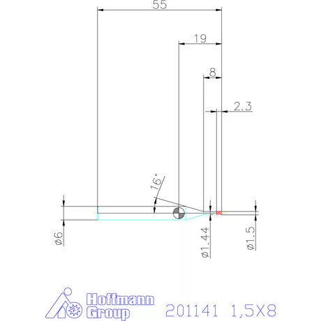 Garant VHM-mini-maró 1,5X8 mm