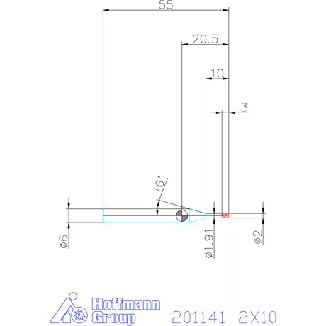 Garant VHM-mini-maró 2X10 mm