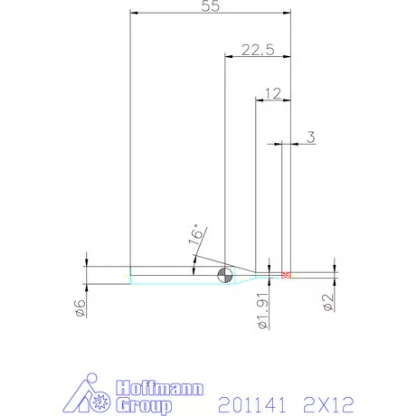 Garant VHM-mini-maró 2X12 mm