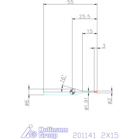 Garant VHM-mini-maró 2X15 mm
