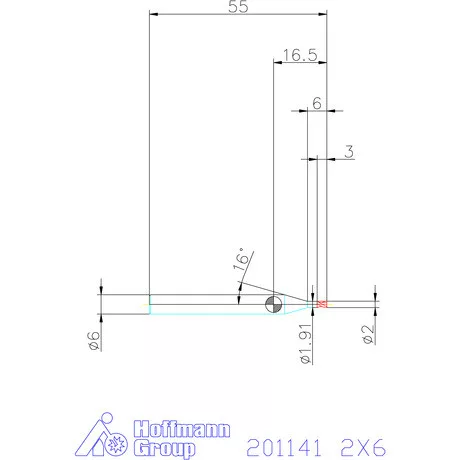 Garant VHM-mini-maró 2X6 mm