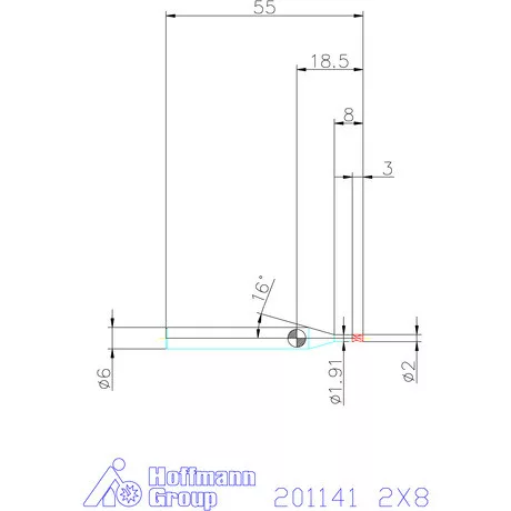 Garant VHM-mini-maró 2X8 mm