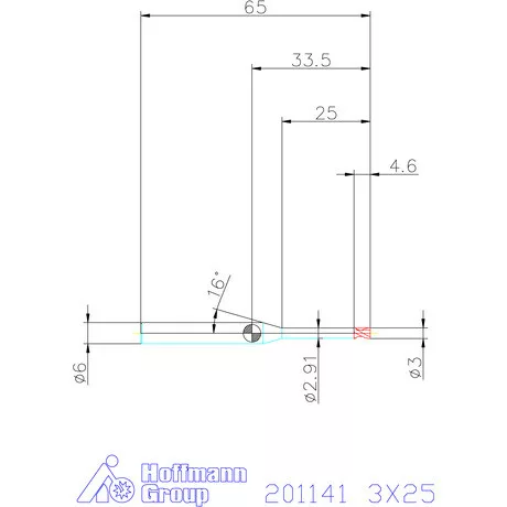 Garant VHM-mini-maró 3X25 mm