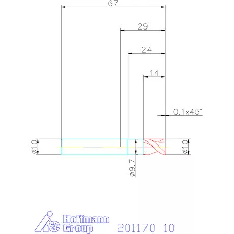 Garant VHM maró DIN 6535 HA 10 mm