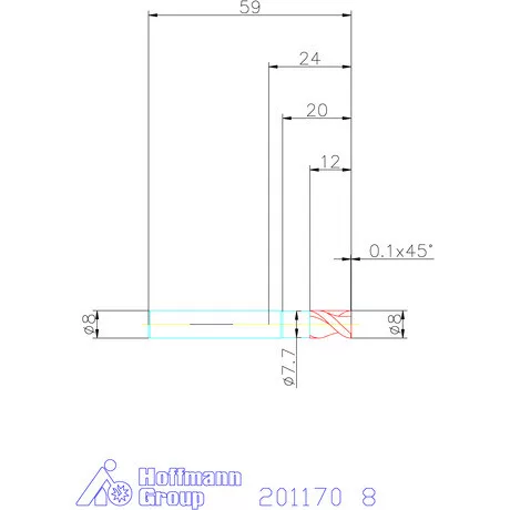Garant VHM maró DIN 6535 HA 8 mm