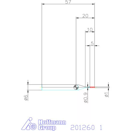 Garant Garant Master Alu VHM szármaró DIN 6535 HA 1 mm