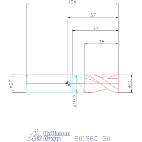 Garant Garant Master Alu VHM szármaró DIN 6535 HA 20 mm